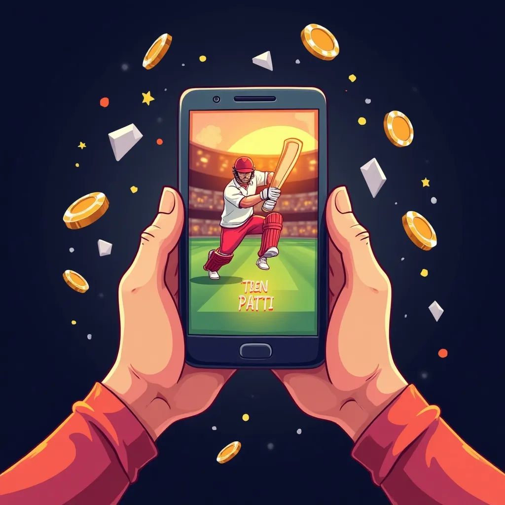 Mobile gaming showcase illustration